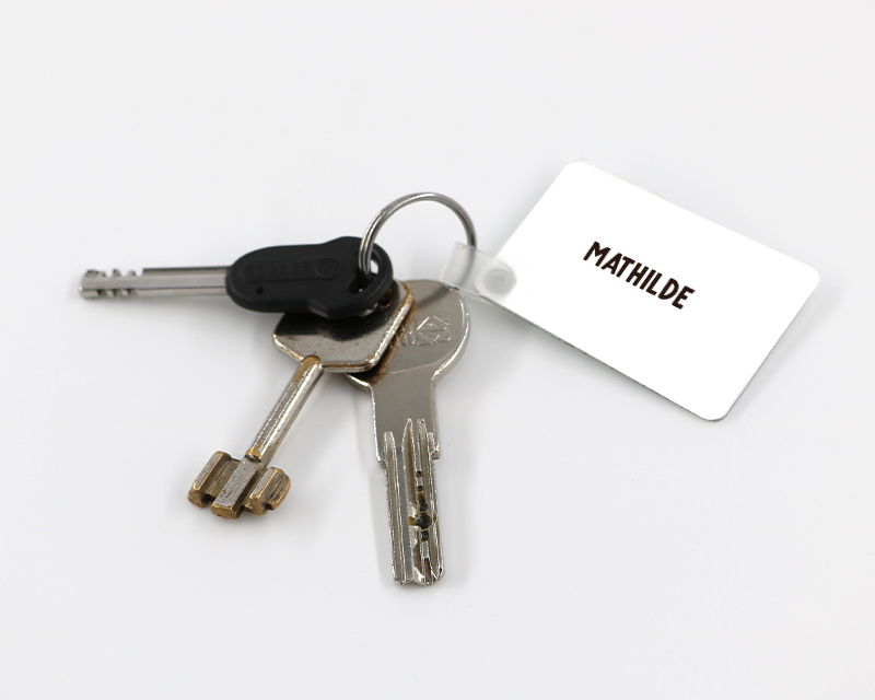 Porte-clés personnalisé - Message