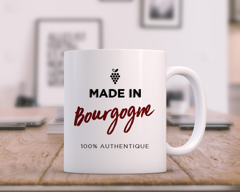 Mug personnalisé région - Made In Bourgogne