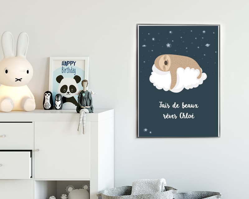Affiche Personnalisable - Paresseux