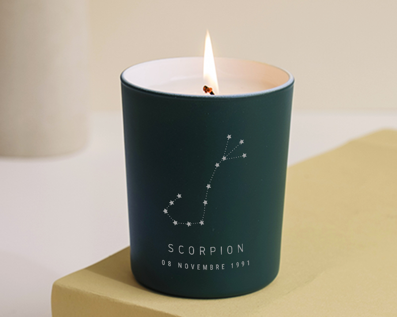 Bougie personnalisée Constellation - Scorpion