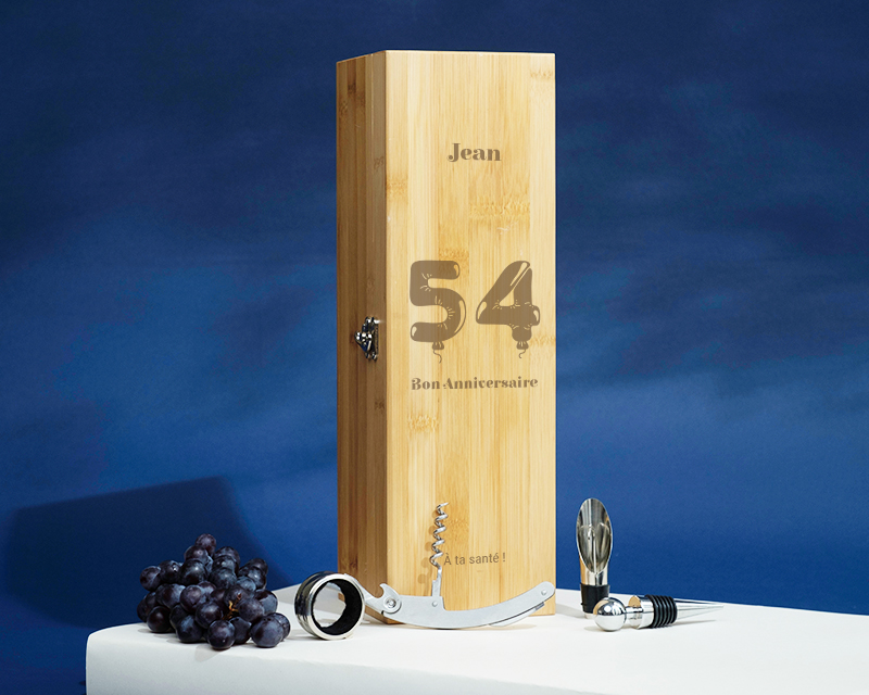 Coffret Sommelier personnalisable - Collection ballons d'anniversaire