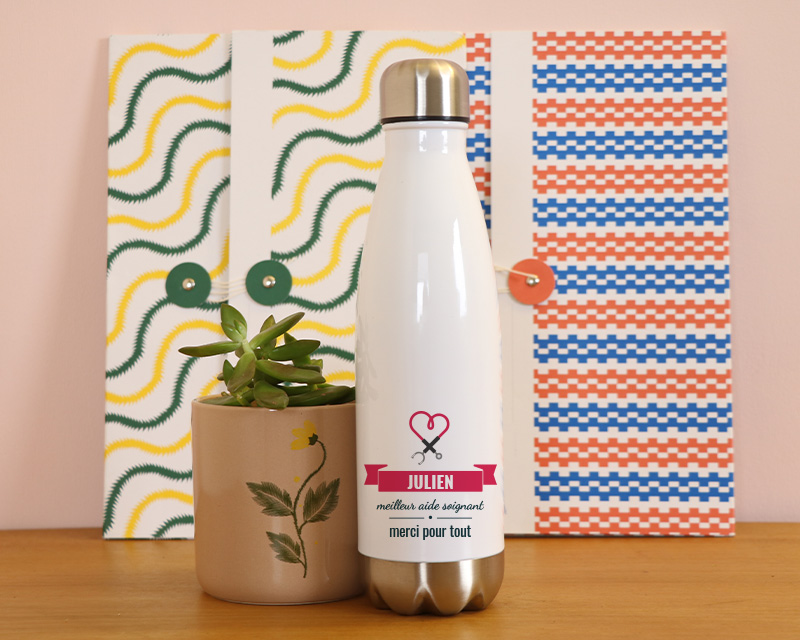 Bouteille inox isotherme Meilleur aide-soignant