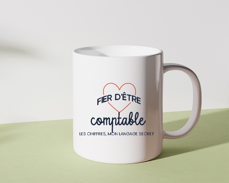 Mug personnalisable - Fier d'être comptable
