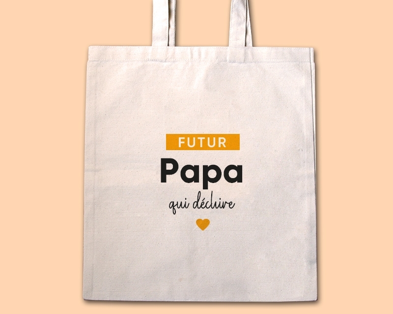 Tote bag personnalisable - Futur papa