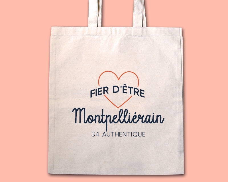 Tote bag personnalisable - Fier d'être Montpelliérain