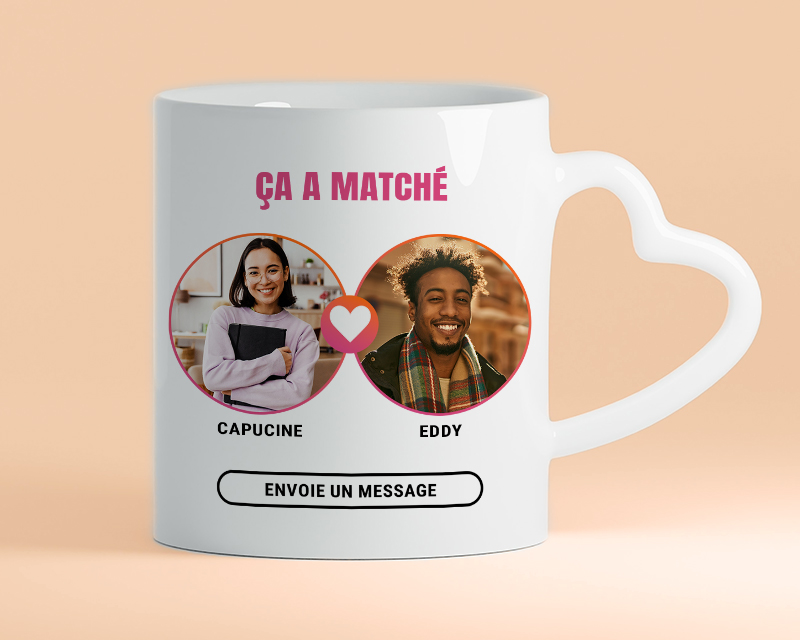 Mug personnalisé - It's a match