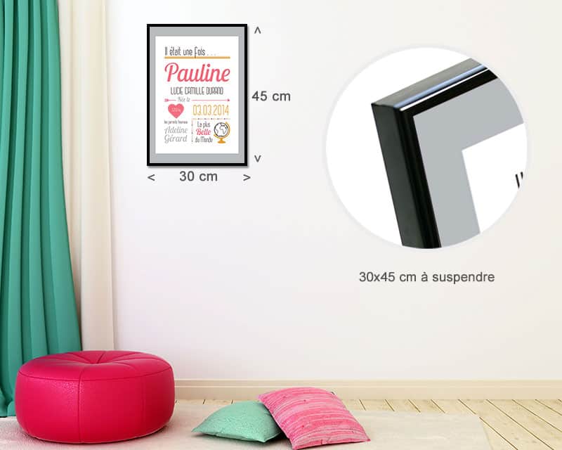 Affiche Naissance Fille