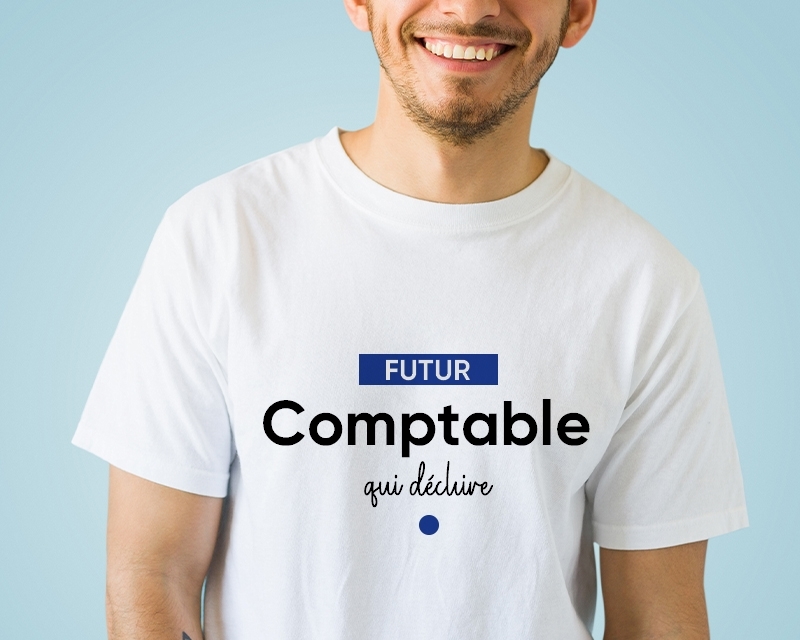 Tee shirt personnalisé homme - Futur comptable
