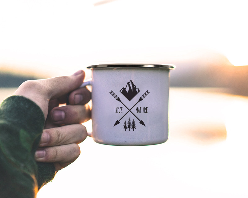 Mug émaillé Aventure
