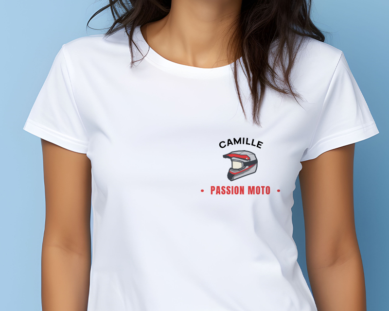 T-shirt femme personnalisé - Passion Moto