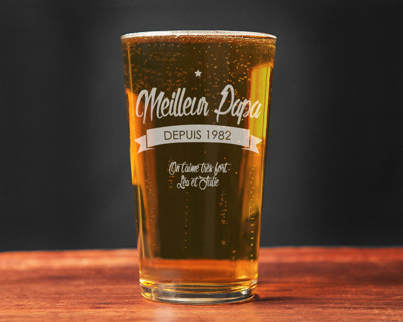 Verre à bière Meilleur Papa