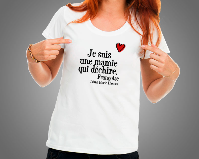T-shirt Je suis une fille qui déchire