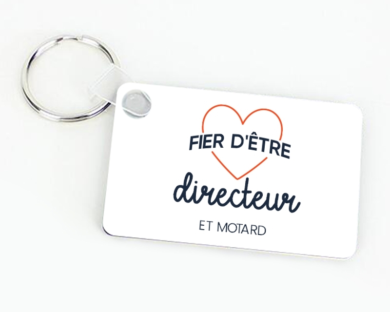 Porte-clés personnalisable - Fier d'être directeur