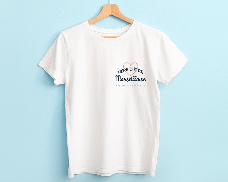 Tee shirt personnalisé femme - Fière d'être Marseillaise