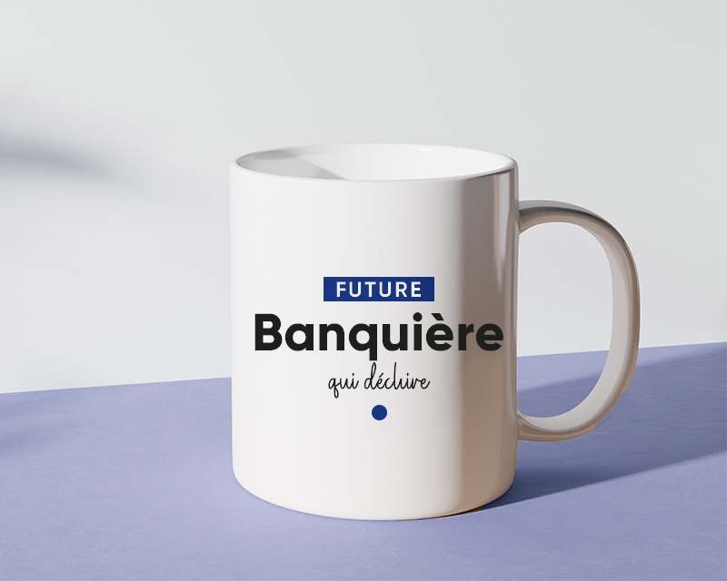 Mug personnalisable - Future banquière