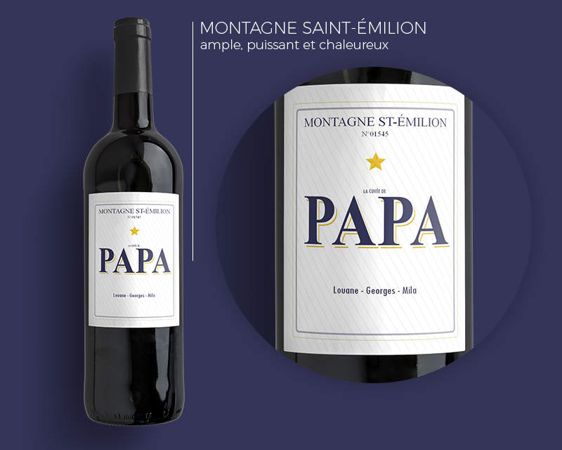 Bouteilles de Vins La Cuvée de Papa