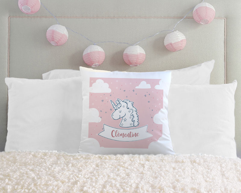 Coussin Personnalisable - Ma petite licorne