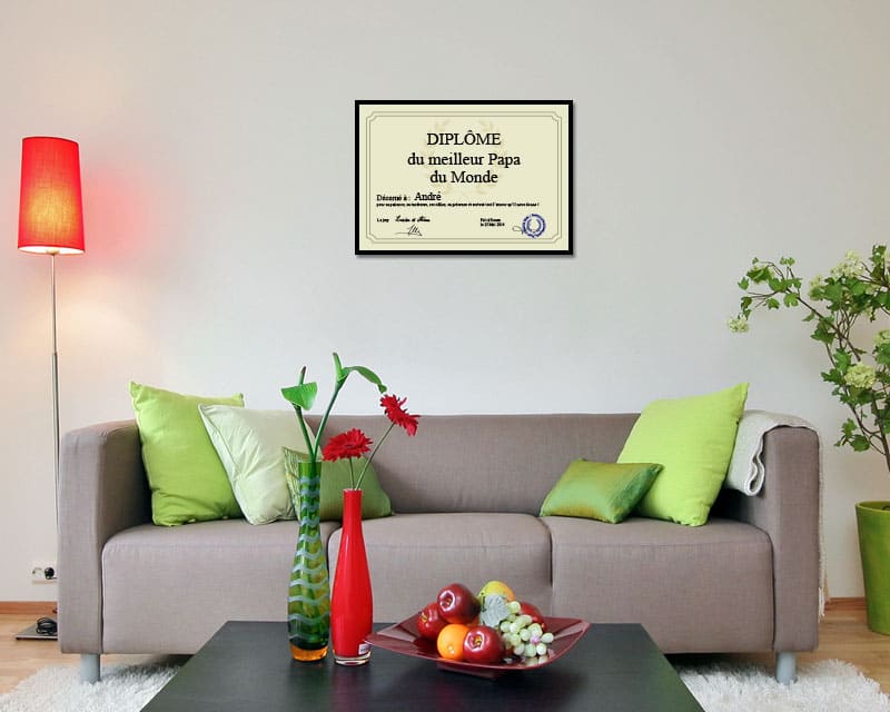 Affiche Diplôme du Meilleur Papa