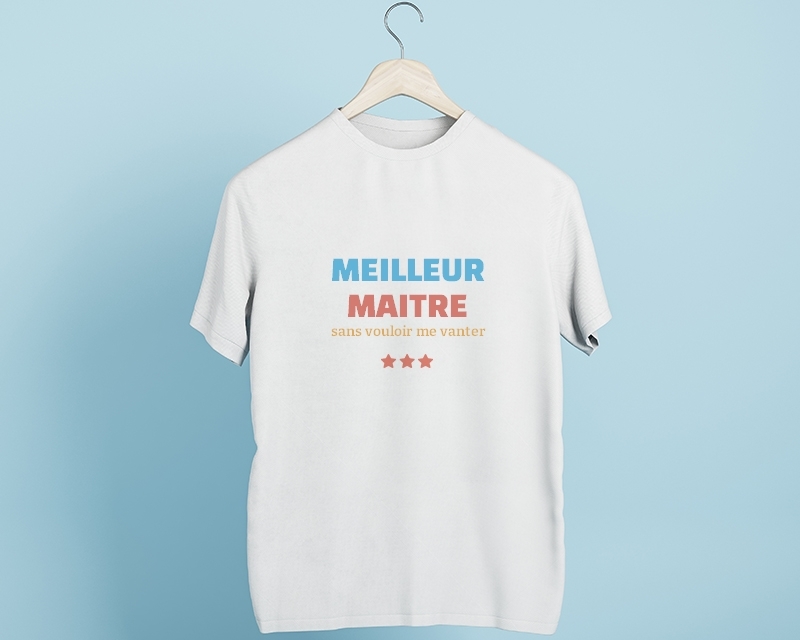 T-shirt Homme à personnaliser - Meilleur Maitre