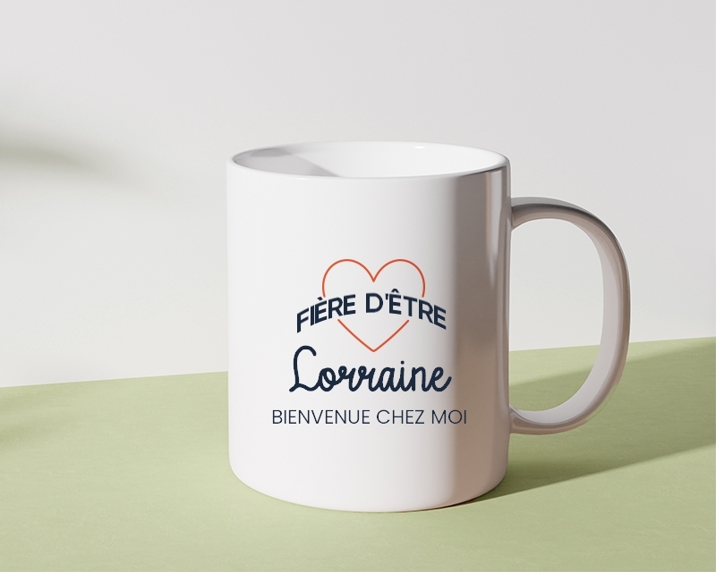 Mug personnalisé - Fière d'être Lorraine