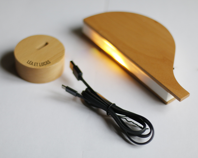 Voir l'image 4 du produit Lampe pliante forme ballon - Message