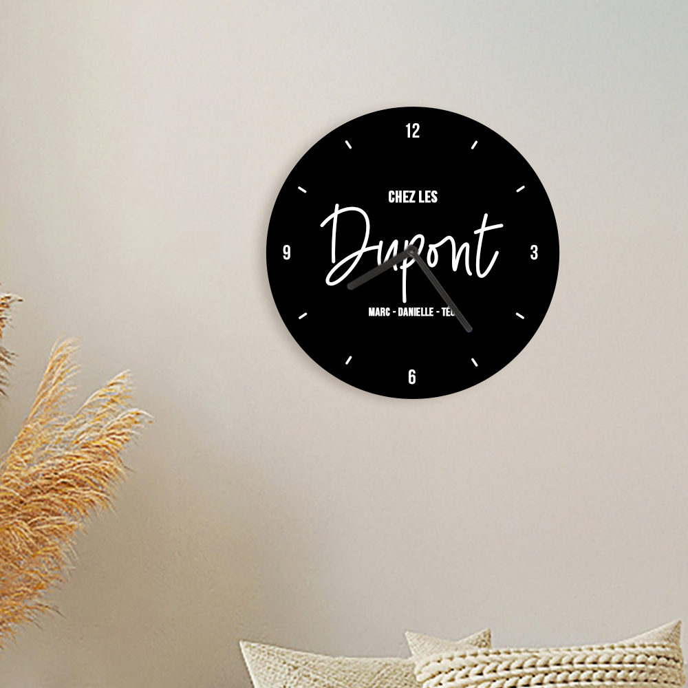Horloge personnalisée Message – Un cadeau unique et inspirant