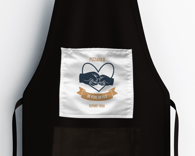 Tablier de cuisine personnalisé - De Père en Fils - Fille