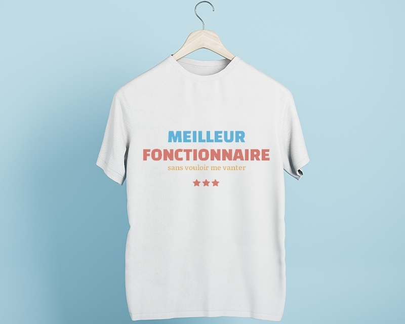 T-shirt Homme à personnaliser - Meilleur Fonctionnaire