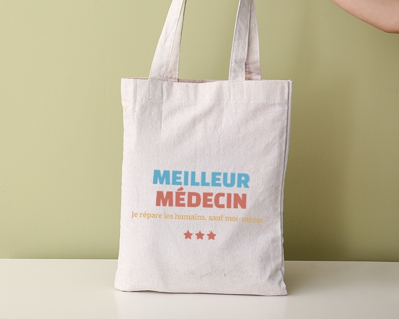 Tote bag personnalisable - Meilleur Médecin