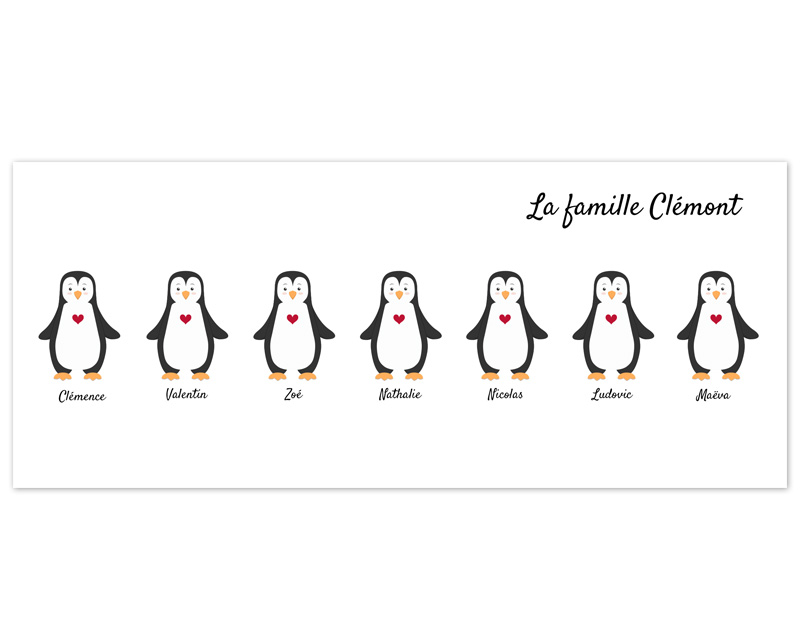 Voir l'image 4 du produit Mug personnalisé - Famille pingouins