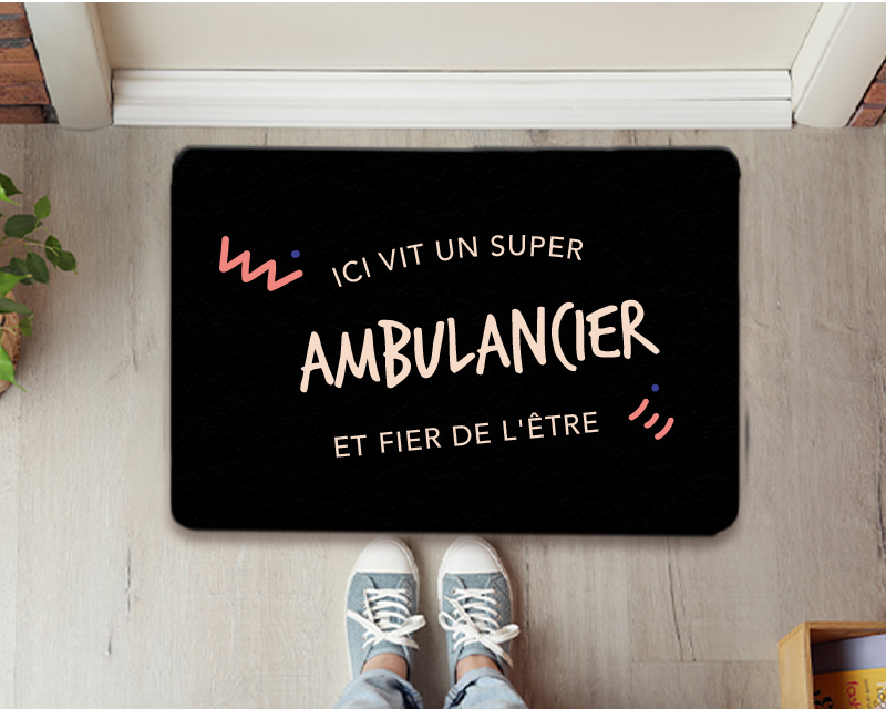 Paillasson personnalisé - Ambulancier