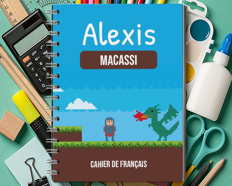Cahier personnalisable garçon
