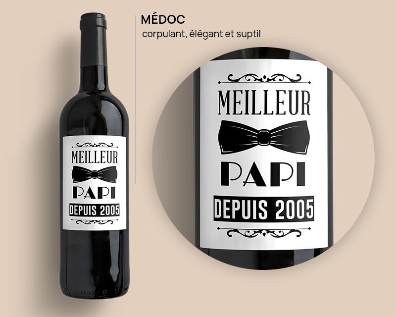 Bouteilles de vin de Bordeaux - Meilleur Grand-Père