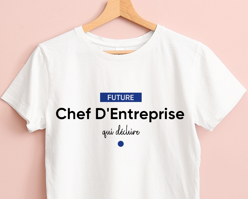 Tee shirt personnalisé femme - Future chef d'entreprise