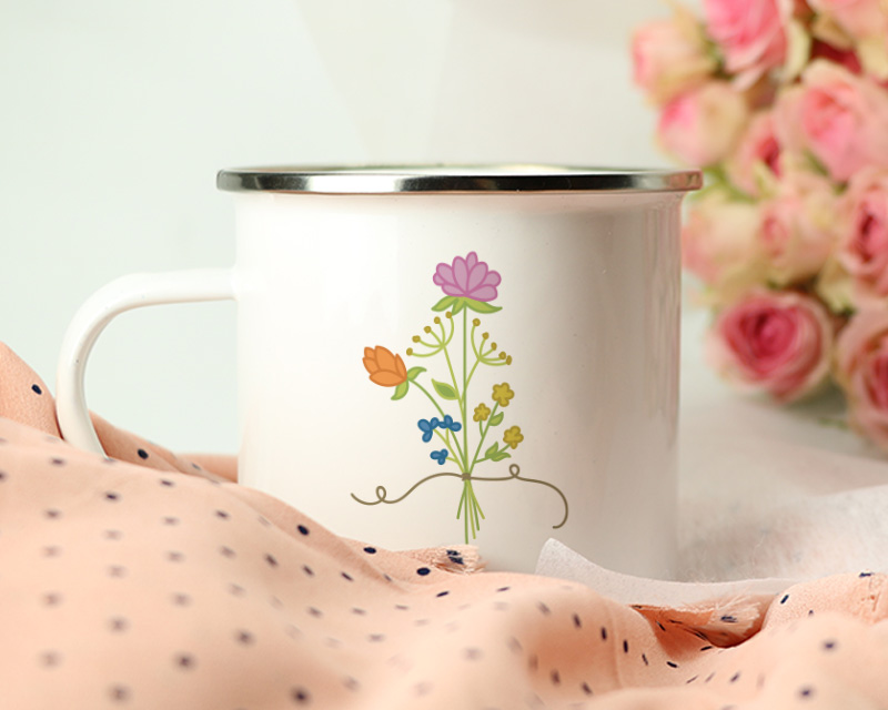 Mug en émail merci maitresse