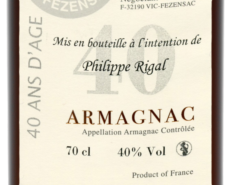 L'Armagnac 40 ans d'Age Personnalisé