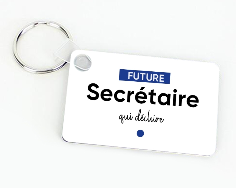 Porte-clef personnalisable - Future secrétaire