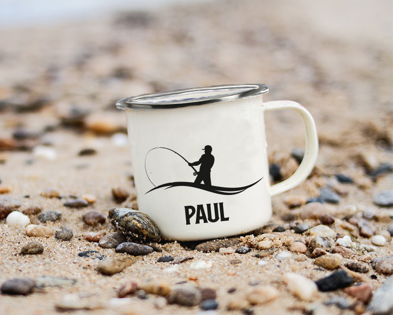 Mug émaillé Personnalisable - Meilleur pêcheur