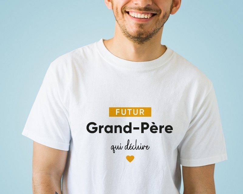 Tee shirt personnalisé homme - Futur grand-père