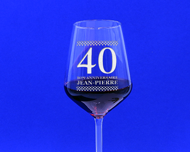 Verre à vin personnalisable anniversaire - Âge