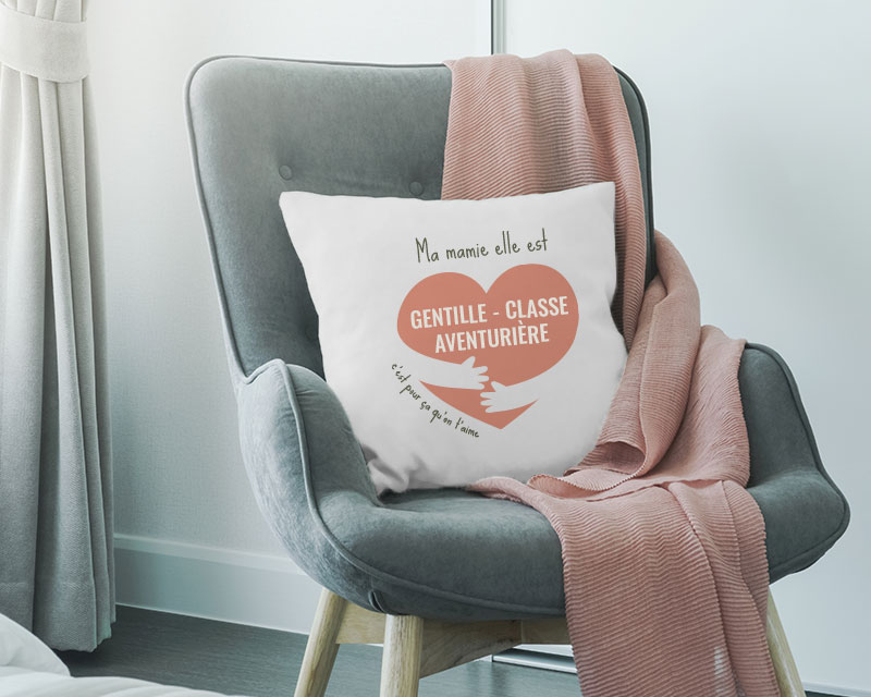 Coussin personnalisable c'est pour ça qu'on t'aime idée cadeau originale