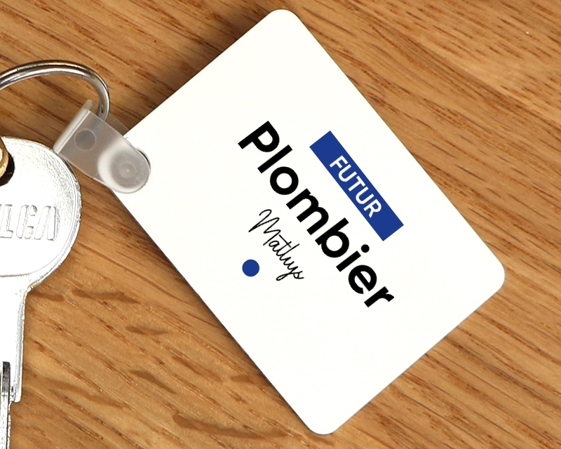 Porte-clef personnalisé - Futur plombier