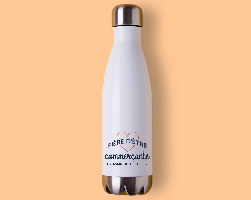 Gourde personnalisable - Fière d'être commerçante
