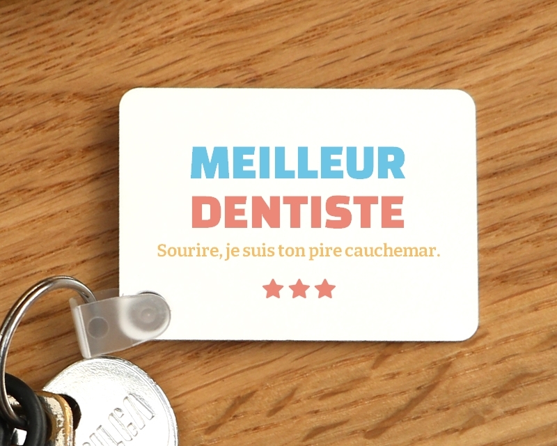 Porte-clés personnalisable - Meilleur Dentiste
