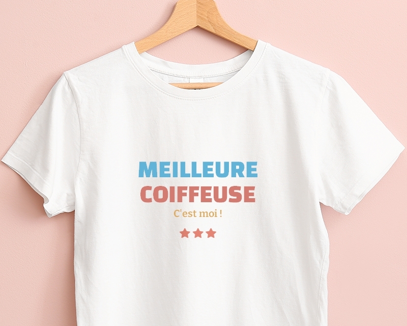 T-shirt Femme personnalisable - Meilleure Coiffeuse