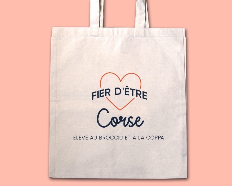 Tote bag personnalisable - Fier d'être Corse