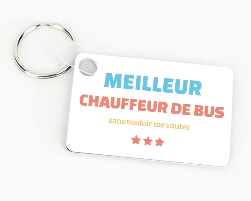 Porte-clef à personnaliser - Meilleur Chauffeur de bus