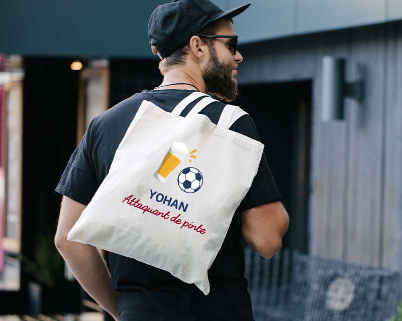 Tote bag personnalisé - Apéro Foot