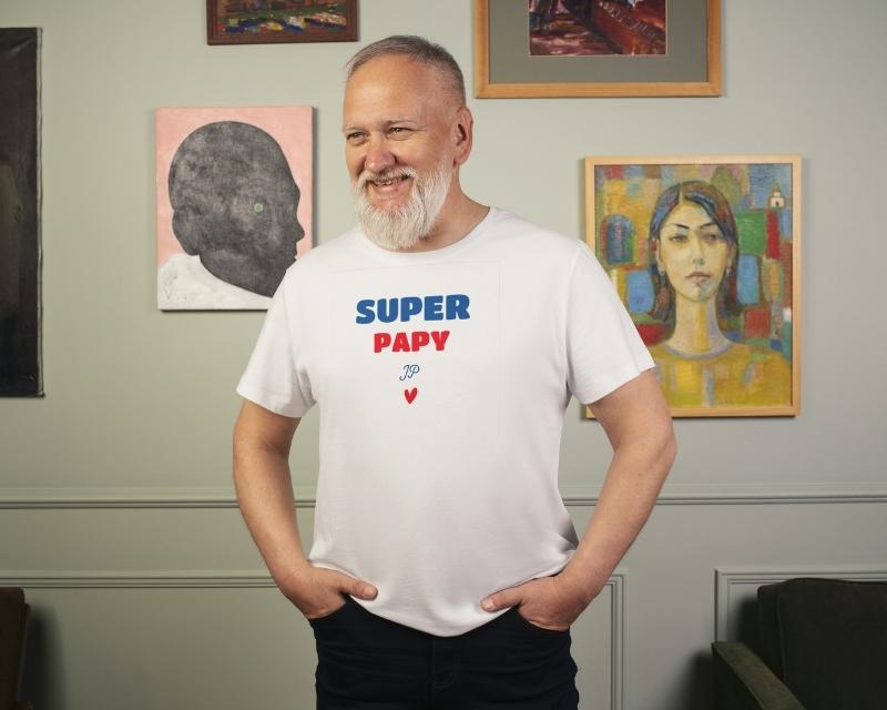 Tee shirt personnalisé homme - Super Papy