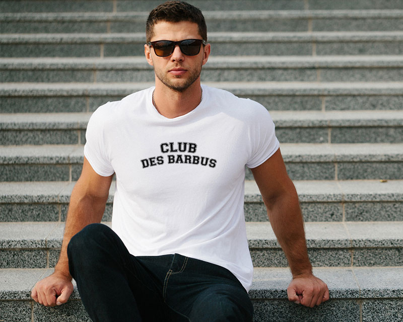 T-shirt blanc homme Club